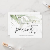 両親の妊娠の明らかさに驚きの妊娠 カード (正面/裏面インサイチュ)