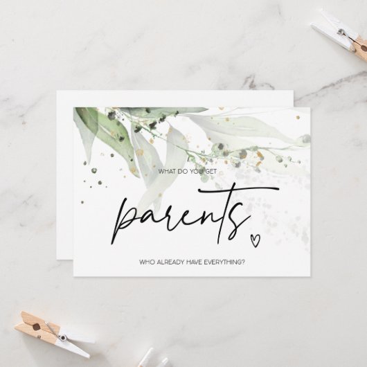 両親の妊娠の明らかさに驚きの妊娠 カード (正面/裏面インサイチュ)