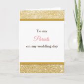 両親の結婚式への感謝カード サンキューカード (正面)