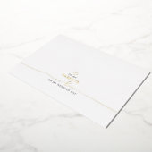 両親の義理の結婚言葉に 箔招待状 (回転した状態)