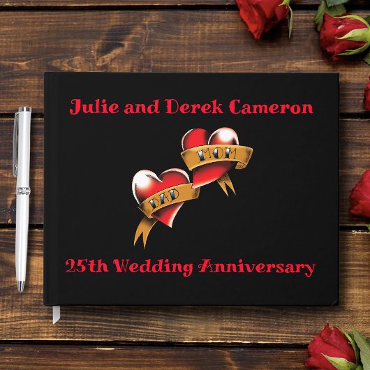 両親の記念日パーティー ゲストブック