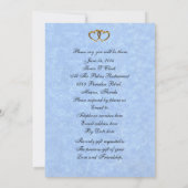 両親の50周年パーティー招待状 招待状 (裏面)