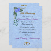 両親の50周年パーティー招待状 招待状 (正面/裏面)