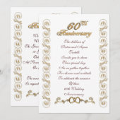 両親の60周年パーティー 招待状 (正面/裏面)