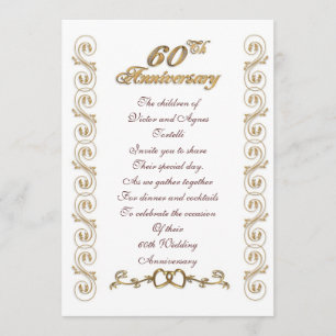 両親の60周年パーティー 招待状