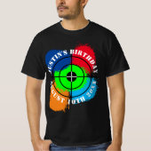 両親のPaintball Birthdayパーティーtシャツ Tシャツ (正面)