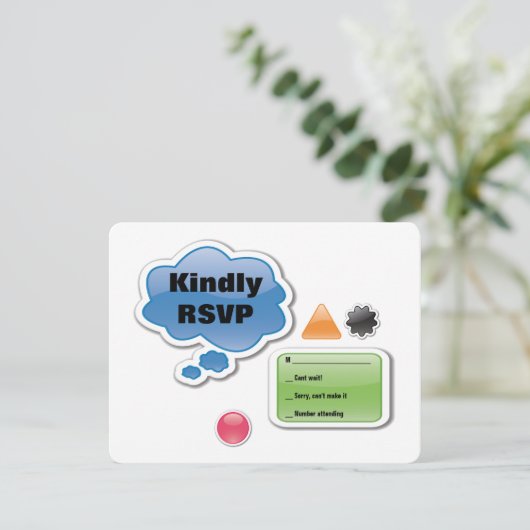 両親はラメこうもりバー（ユダヤ教の）バル・ミツバー返信カード 出欠カード (スタンド正面)