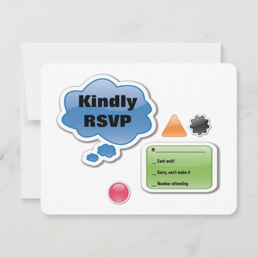 両親はラメこうもりバー（ユダヤ教の）バル・ミツバー返信カード 出欠カード (正面)