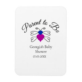 両親は青ピンクの赤ちゃんシャワー蜂蜜の文字 マグネット
