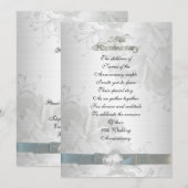 両親への25周年記念招待状 招待状 (正面/裏面)