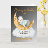 両親を待っているママ&パパ カード (黄色い花)