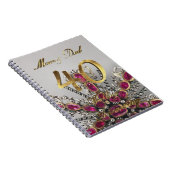 両親40th結婚アニバーサリー結婚ルビー ノートブック (右側)