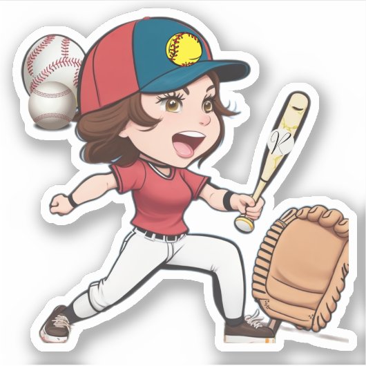 両野球ソフトボールのモノグラムの手紙ママ シール (正面)