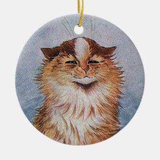 両面いたずら好きな猫・ Louis Wain ・オーナメント セラミックオーナメント