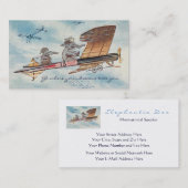 両面おもしろいでやる気を起こさせるなスピーカーのパイロット旅行 名刺 (正面/裏面)