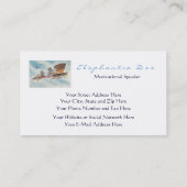 両面おもしろいでやる気を起こさせるなスピーカーのパイロット旅行 名刺 (裏面)