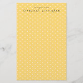 両面おもしろい水玉模様パターン名前をカスタムする 便箋 (正面)