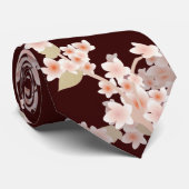 両面さくらんぼ花輪 ネクタイ (ロール)