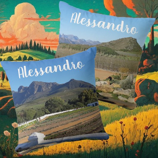 両面と名付けられたマウンテンファームガーデン写真 クッション