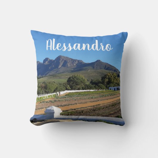 両面と名付けられたマウンテンファームガーデン写真 クッション (正面)