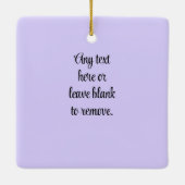 両面に保おけるラベンダー焼き セラミックオーナメント (裏面)