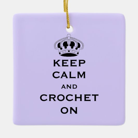 両面に保おけるラベンダー焼き セラミックオーナメント (正面)