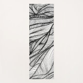 両面に手描きの線画が特徴のヨガマット ヨガマット (正面)