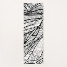 両面に手描きの線画が特徴のヨガマット