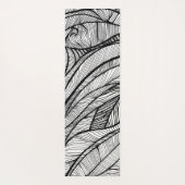 両面に手描きの線画が特徴のヨガマット ヨガマット (裏面)