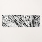 両面に手描きの線画が特徴のヨガマット ヨガマット (正面(横))