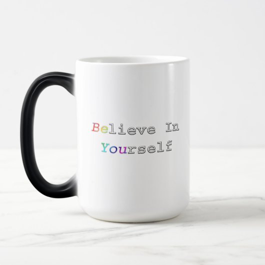 両面に「Believe In You (彩りのBe You)」 モーフィングマグカップ (左)