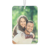 両面のカスタム写真自分の車を追加 カーエアーフレッシュナー (裏面)