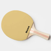 両面のキャメルカラー違う文字 卓球ラケット (横)