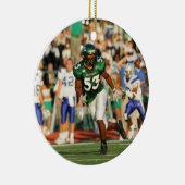 両面のフットボールのクリスマスのオーナメント セラミックオーナメント (右)