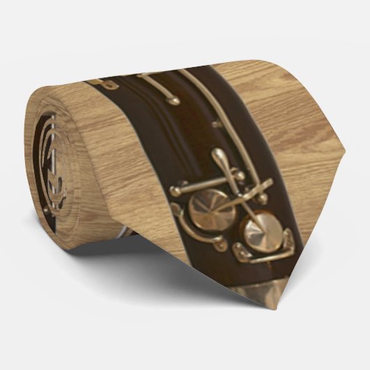 両面のプリントによって結ばれるバスーンの木製の一見 ネクタイ (ロール)