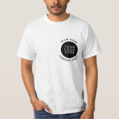 両面の会社パーソナライズされたロゴスタッフ名 Tシャツ (正面)