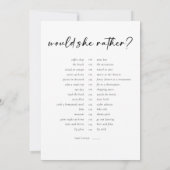 両面の方がブライダルシャワー 招待状 (裏面)