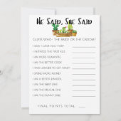 両面の素朴なカクスタスの結婚式前パーティゲーム (裏面)