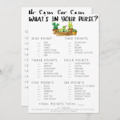 両面の素朴なカクスタスの結婚式前パーティゲーム (正面/裏面)