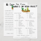 両面の素朴なカクスタス ブライダルシャワーゲーム (正面/裏面)