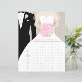 両面の結婚前お祝いパーティー ワードサーチとアドバイス (スタンド正面)