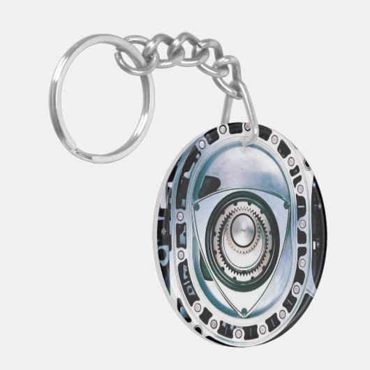 (両面の)回転式Keychainを一周して下さい キーホルダー (正面左)