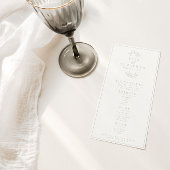 両面アイボリーとトープの結婚バー/ディナーメニュー メニュー