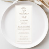 両面アイボリーとRustの結婚バー/ディナーメニュー メニュー