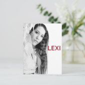 両面アクターおよびモデルのヘッドショットコンポジションポストカード ポストカード (スタンド正面)