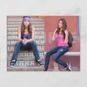 両面アクターヘッドショットコンポーネントカード ポストカード (裏面)