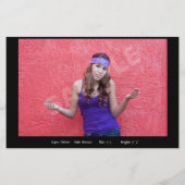 両面アクター手頃モデルのコンポジットカード チラシ (裏面)