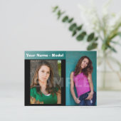 両面アクター&モデルヘッドショットカンプポストカード ポストカード (スタンド正面)