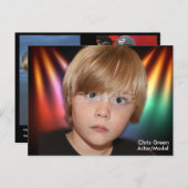 両面アクター&モデルヘッドショットカンプポストカード ポストカード (正面/裏面)