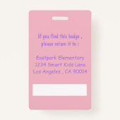 両面アップルスクール先生IDバッジ バッジ (裏面)